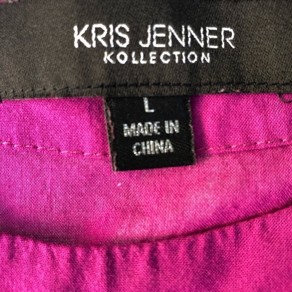 Kris Jenner LG-XL pink romper or cover adjustable waist oversized fits 14-16 - Picture 3 of 12